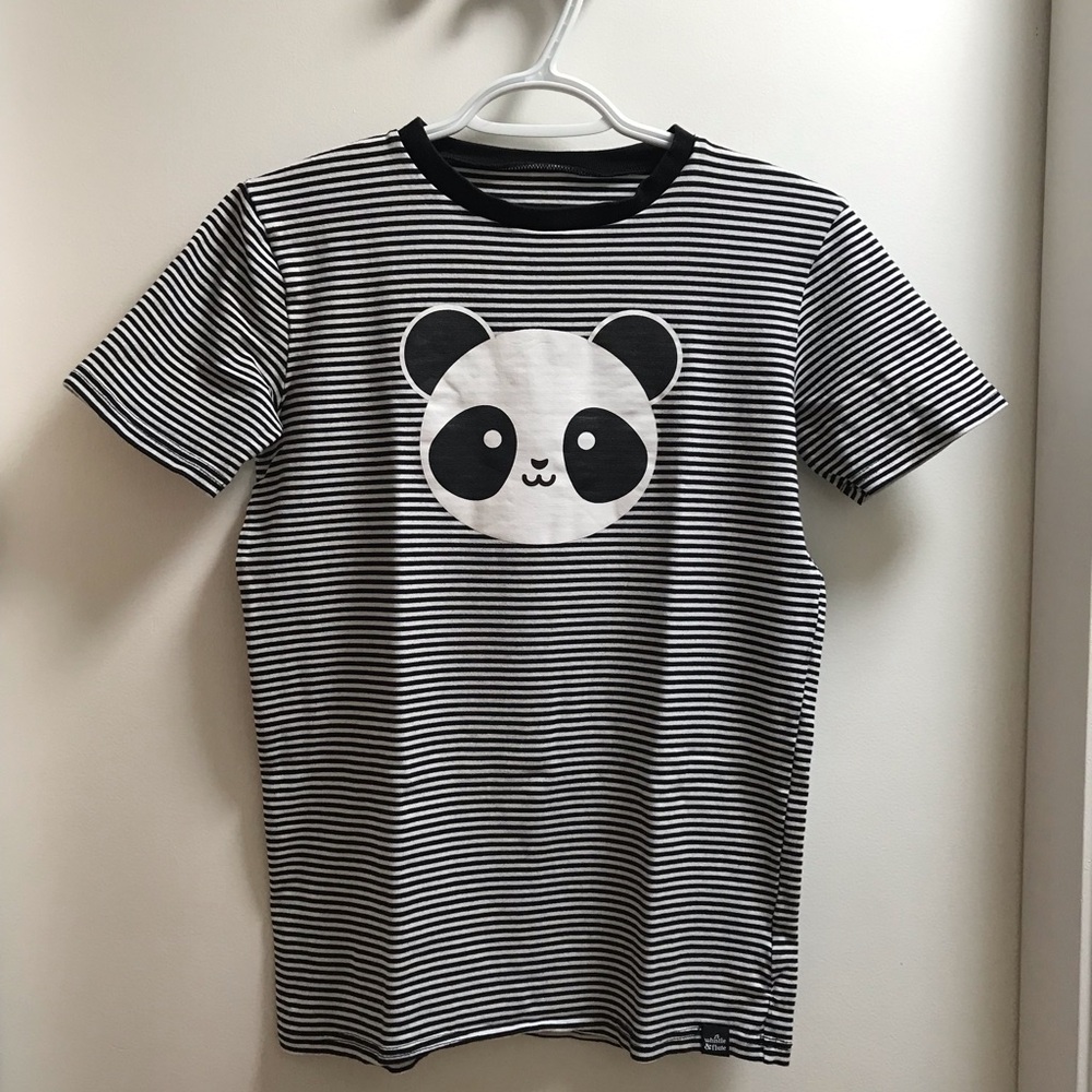 Whistle & Flute Striped Panda T-shirt